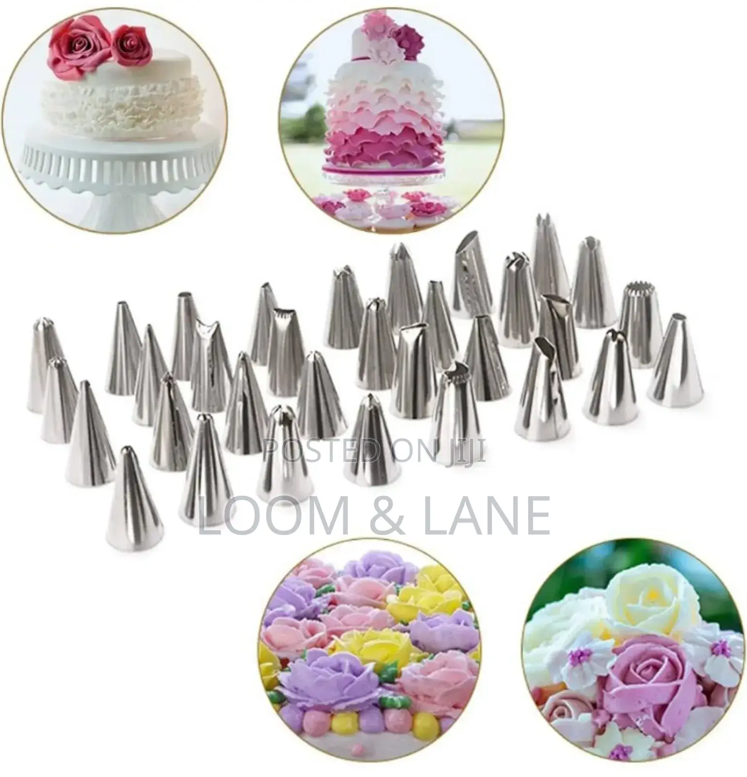 52 Quality Stainless Cake Pastry Nozzle Set