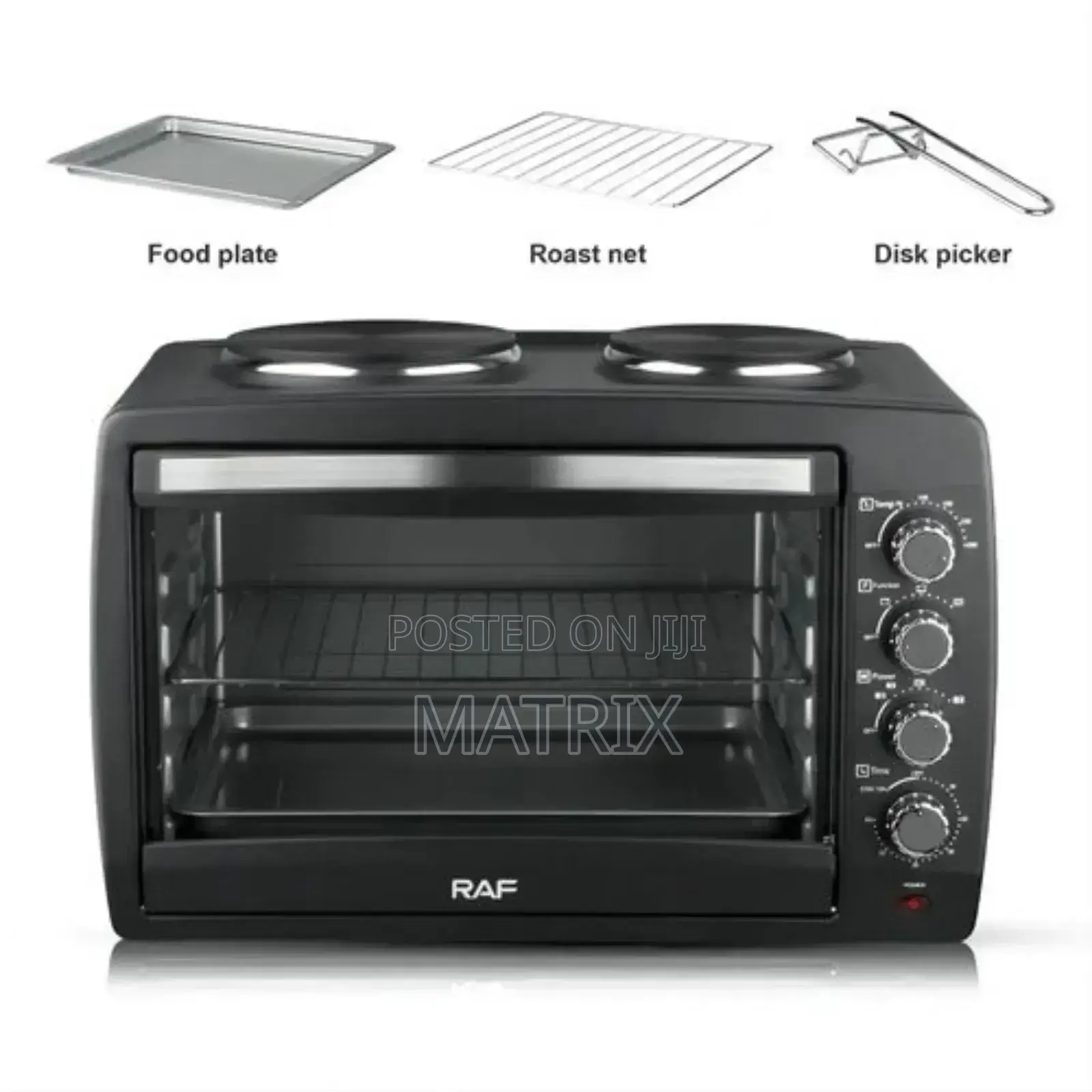 Hoffmans 55 Litres Electric Oven With 2 Hotplates R.5317