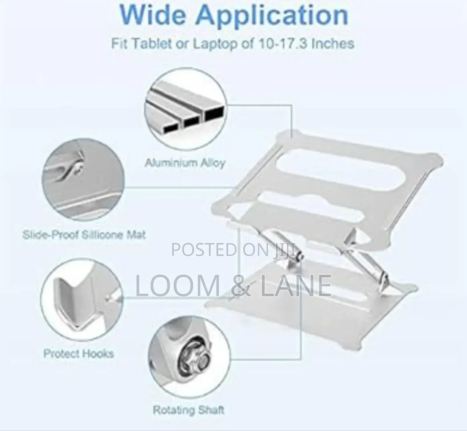 Simple Aluminum Alloy Laptop Stand Riser
