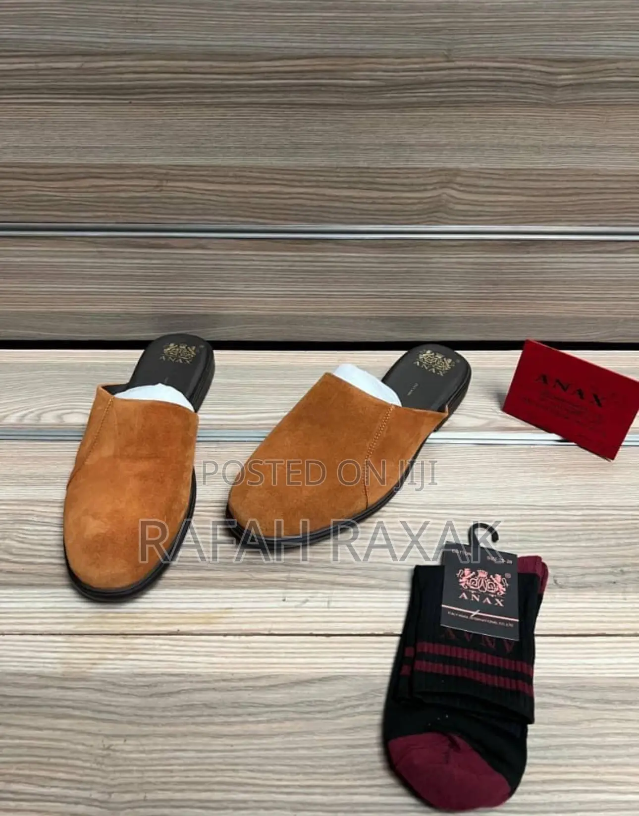 Original Men’S Brown Anax Mule Half Suede Shoes