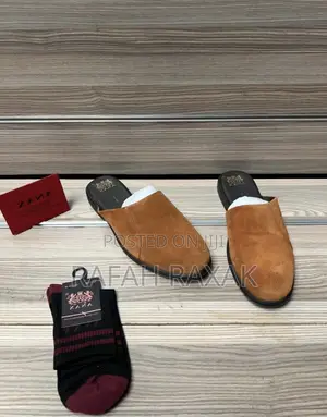 Original Men’S Brown Anax Mule Half Suede Shoes