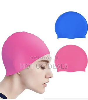 Unisex Adults Glossy Seamless Silicon Swimming Cap