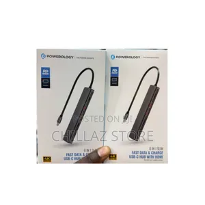 Powerology 6 in 1 Slim Hdmi Usb -C.