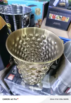 Golden Ice Bucket Ice Bucket Bottle Holders