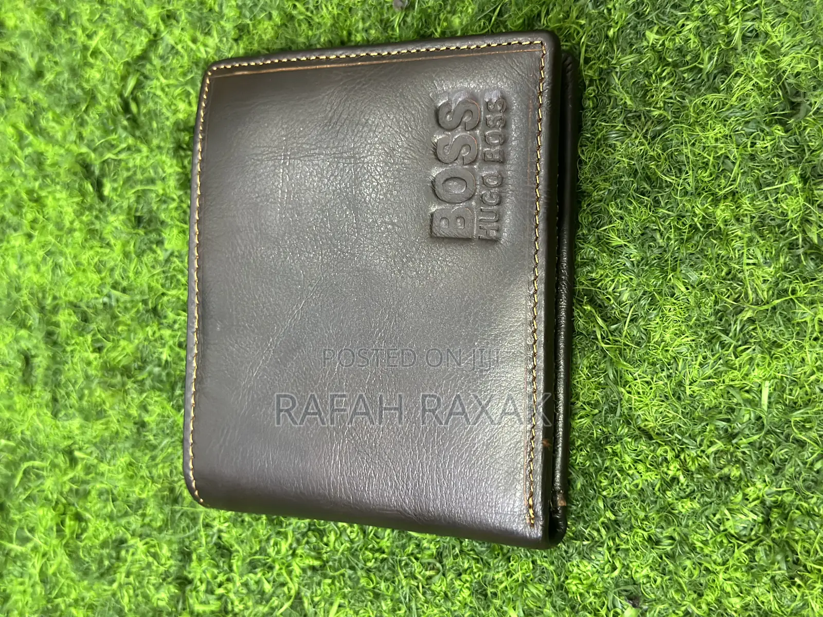 Original Coffee Brown Hugo Boss Leather Wallets