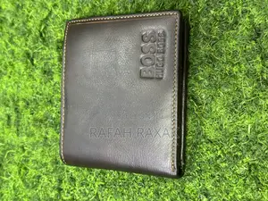 Original Coffee Brown Hugo Boss Leather Wallets