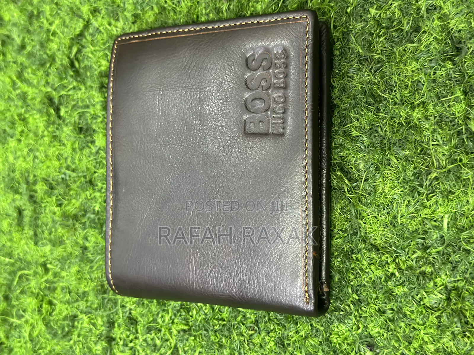 Original Coffee Brown Hugo Boss Leather Wallets