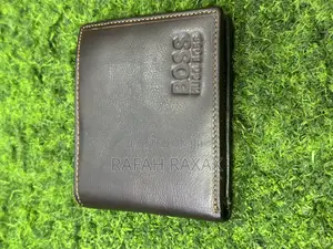 Original Coffee Brown Hugo Boss Leather Wallets