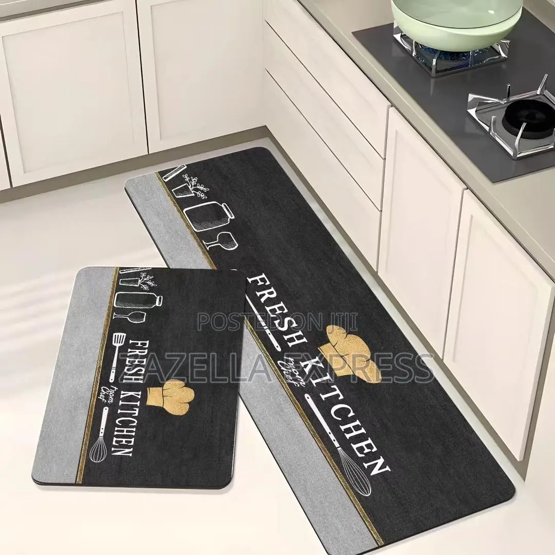 Non Slippery 2pc Kitchen Mats Restocked