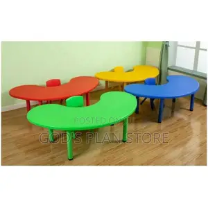 Plastic Kids Table Plastic Kids Table Moon Shaped