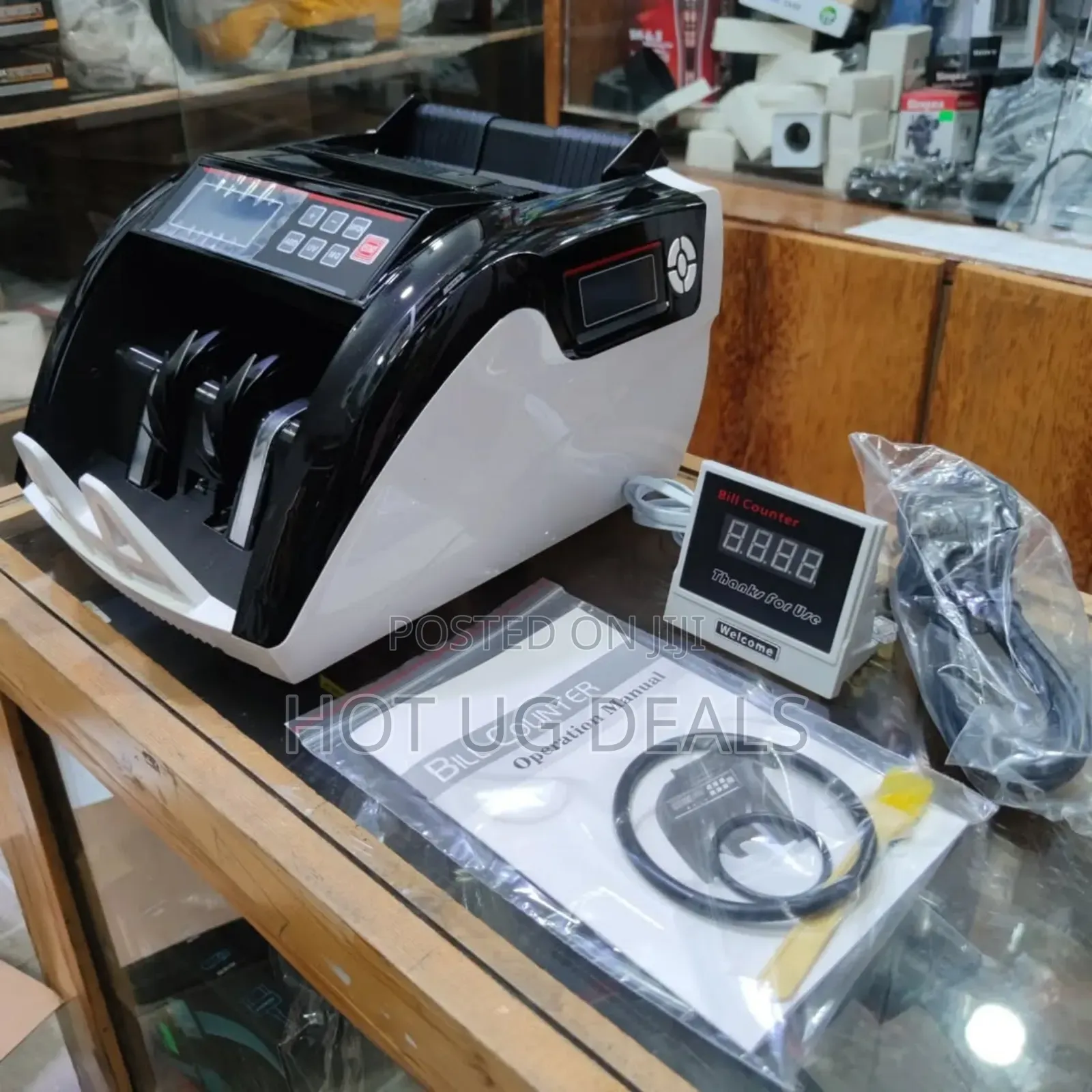 Money Counting Machine - Digital Lcd Display And Controls