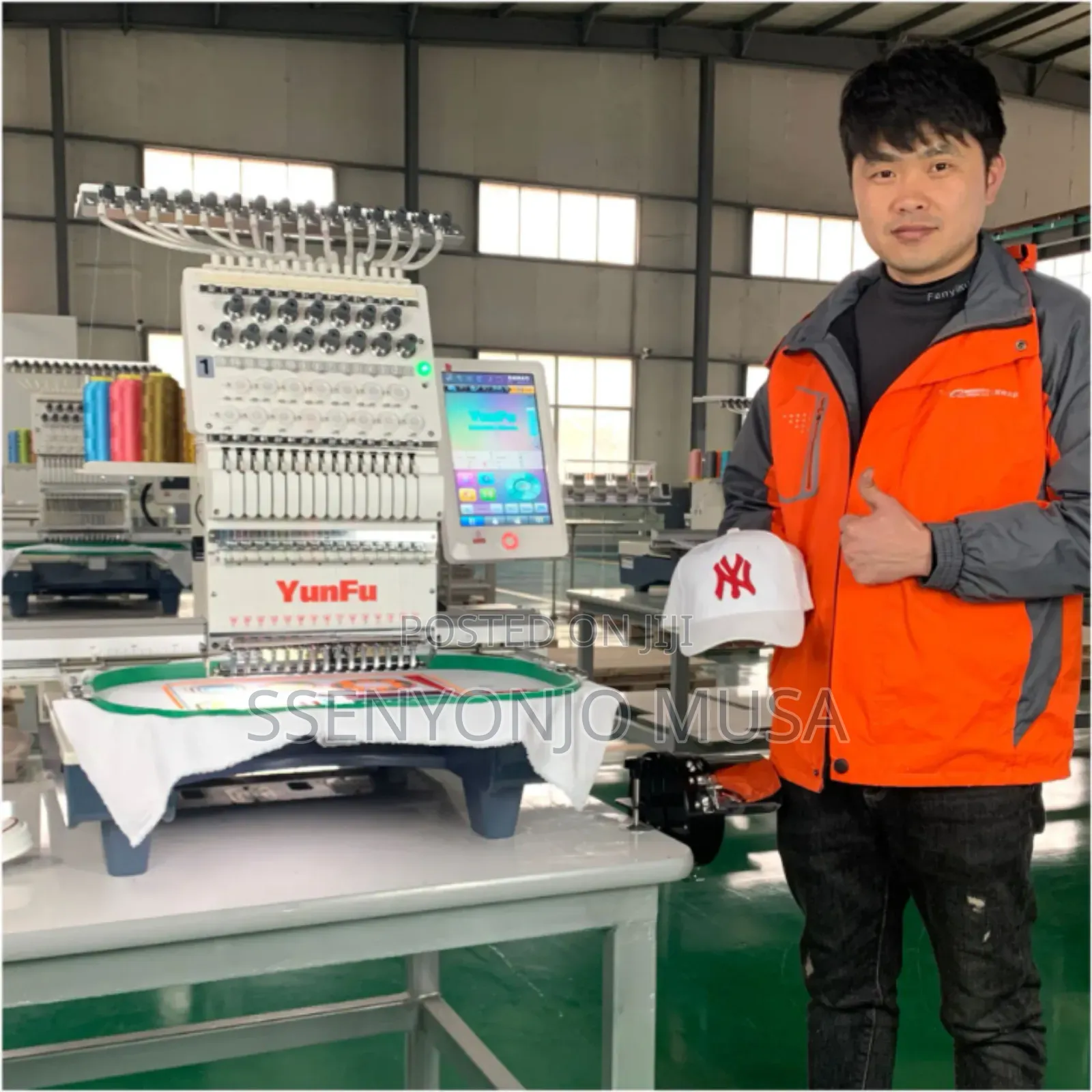 Yunfu Single Head Computerized Embroidery Machine-12 Needles