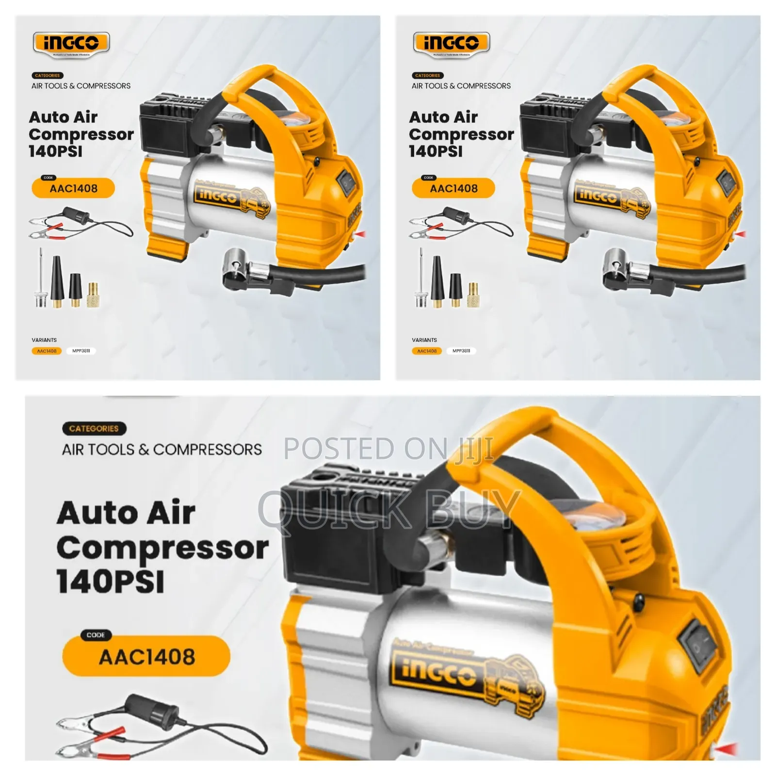 Ingco 140psi Mini Auto Air Compressor