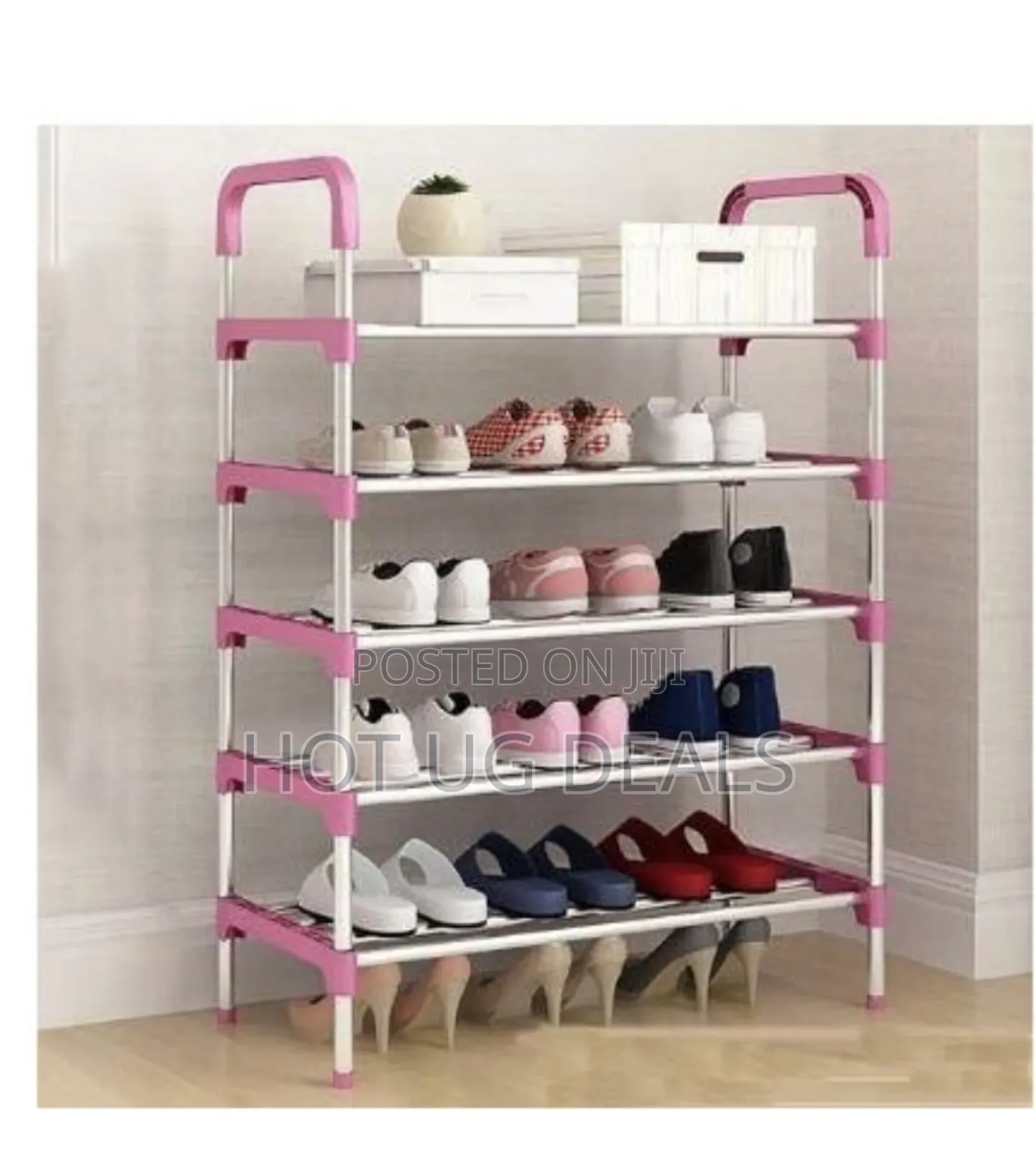 5 Layer Stainless Steel Shoe Rack Stand Storage Organizer