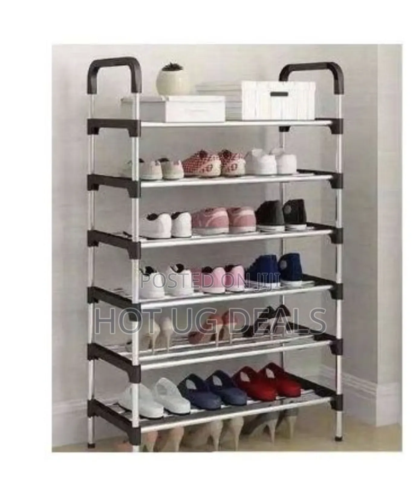 5 Layer Stainless Steel Shoe Rack Stand Storage Organizer