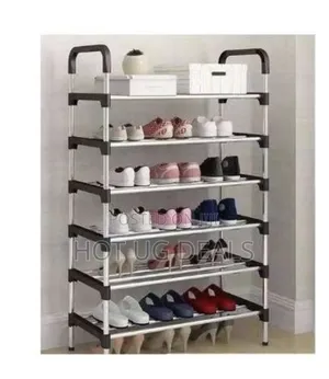 5 Layer Stainless Steel Shoe Rack Stand Storage Organizer