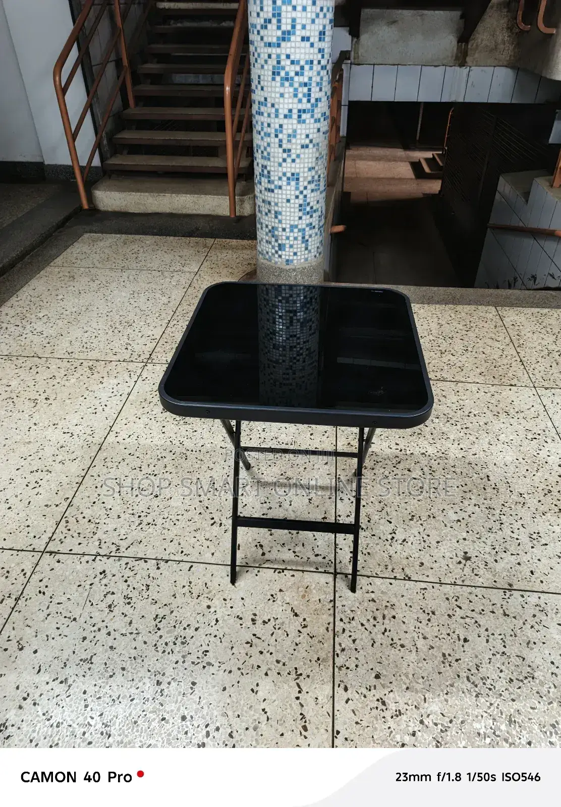 Foldable Glass Table