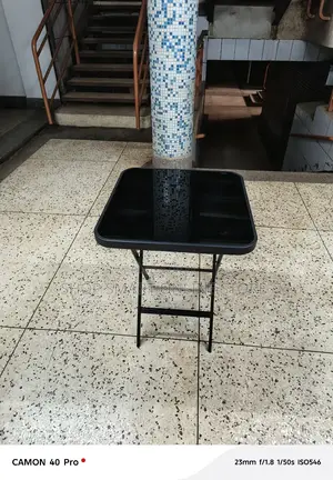 Foldable Glass Table