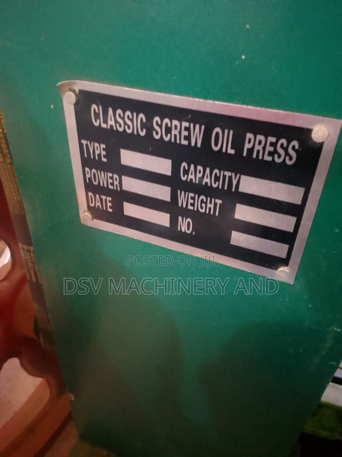 Classic Screw Oil Press