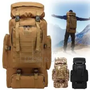70l Large Capacity Travel/ Camping Bag- Black