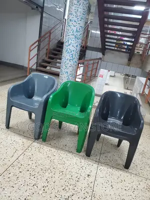 Gray ,Green and Black Plastic Sofa Chairs