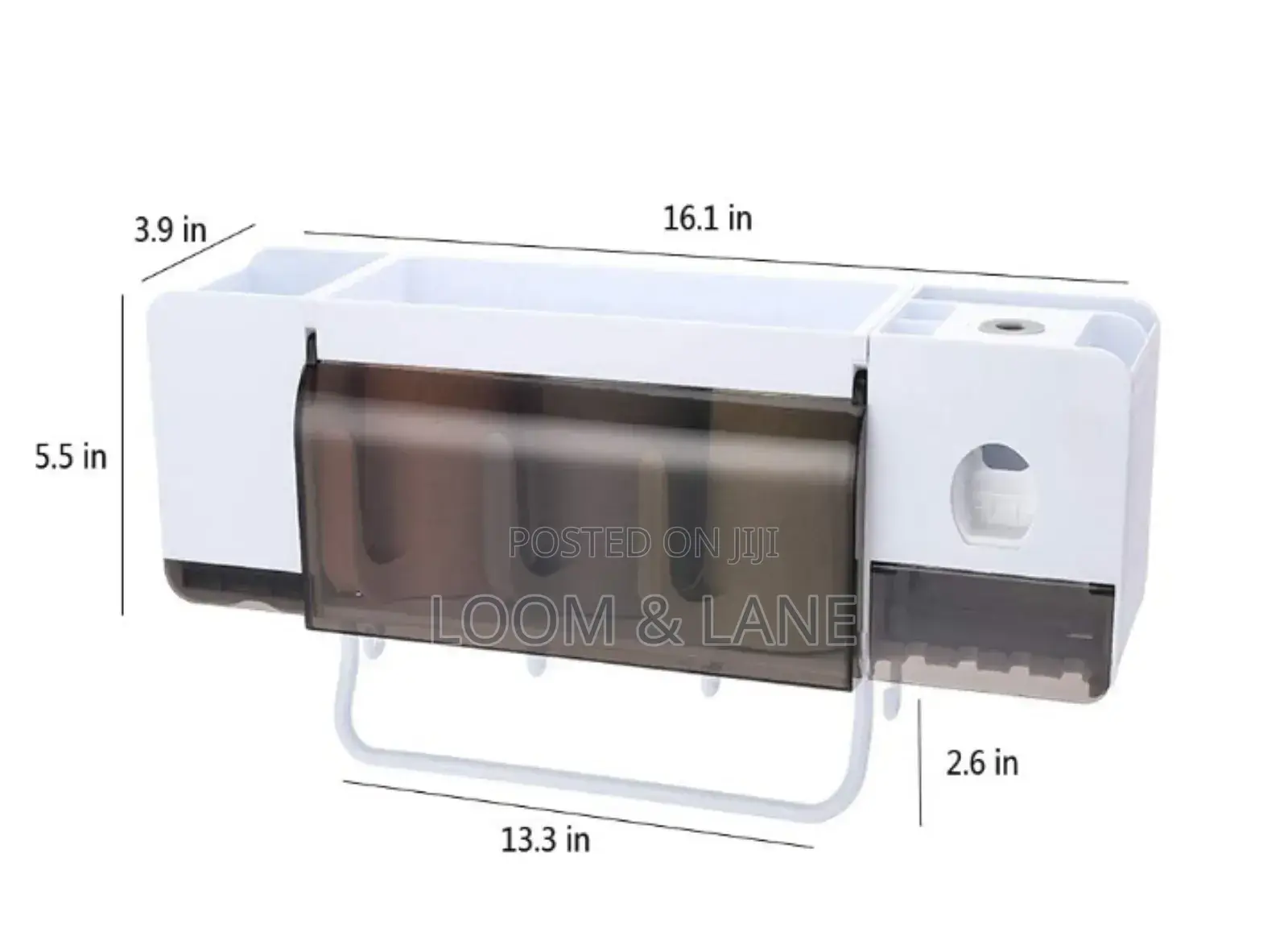 Punch Free Super Bathroom Toothbrush Holder Storage Rack