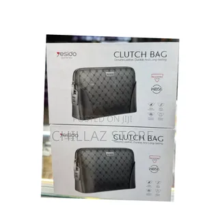 Yesido Fingerprint Lock Leather Clutch Bag.