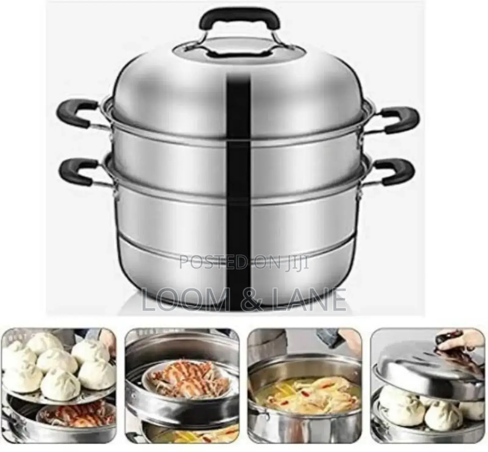 Modern Exquisite 3 Layer Stainless Steel Food Steamer