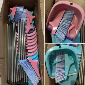 Plastic Hand Broom and Dust Pans