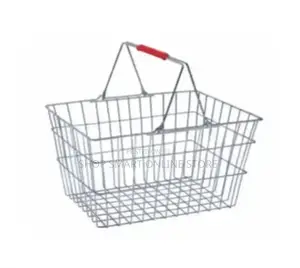Metallic Shopping Basket for Supermarket