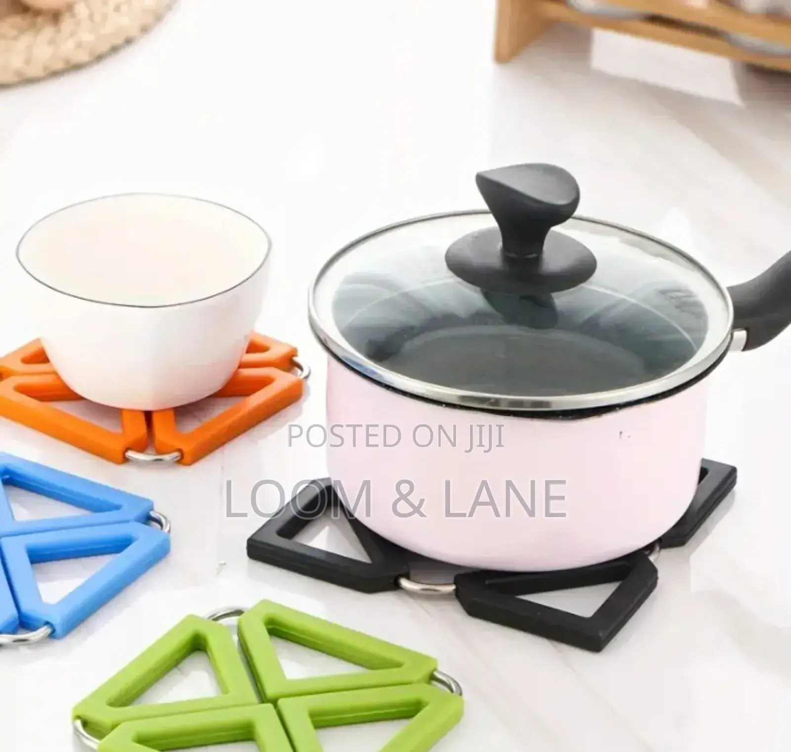 Expandable Hot Pot Holder/ Silicone Trivet Mat