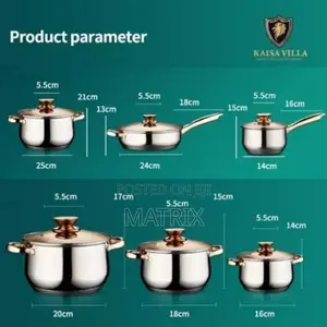 12pcs Multi-Purpose Stainless Steel Saucepans Dishes -Silver