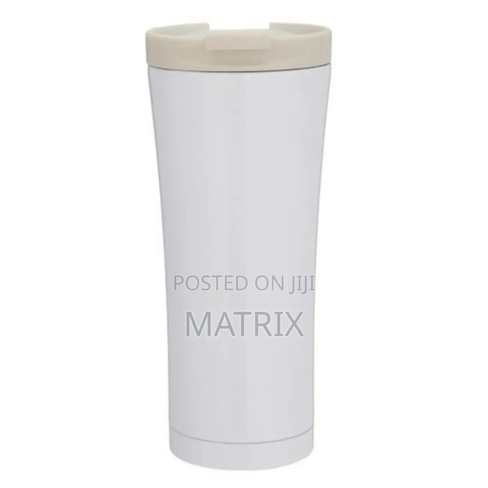 Stainless Steel Double Wall Vacuum Thermos Cup-White