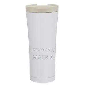 Stainless Steel Double Wall Vacuum Thermos Cup-White
