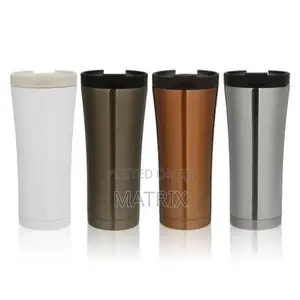 Stainless Steel Double Wall Vacuum Thermos Cup-White
