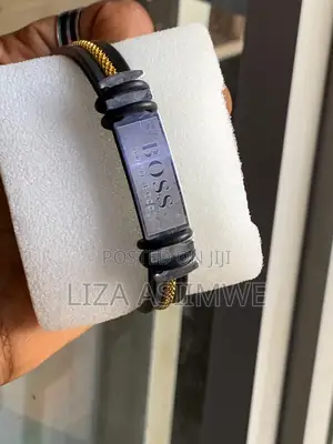 Boss Leather Bracelet
