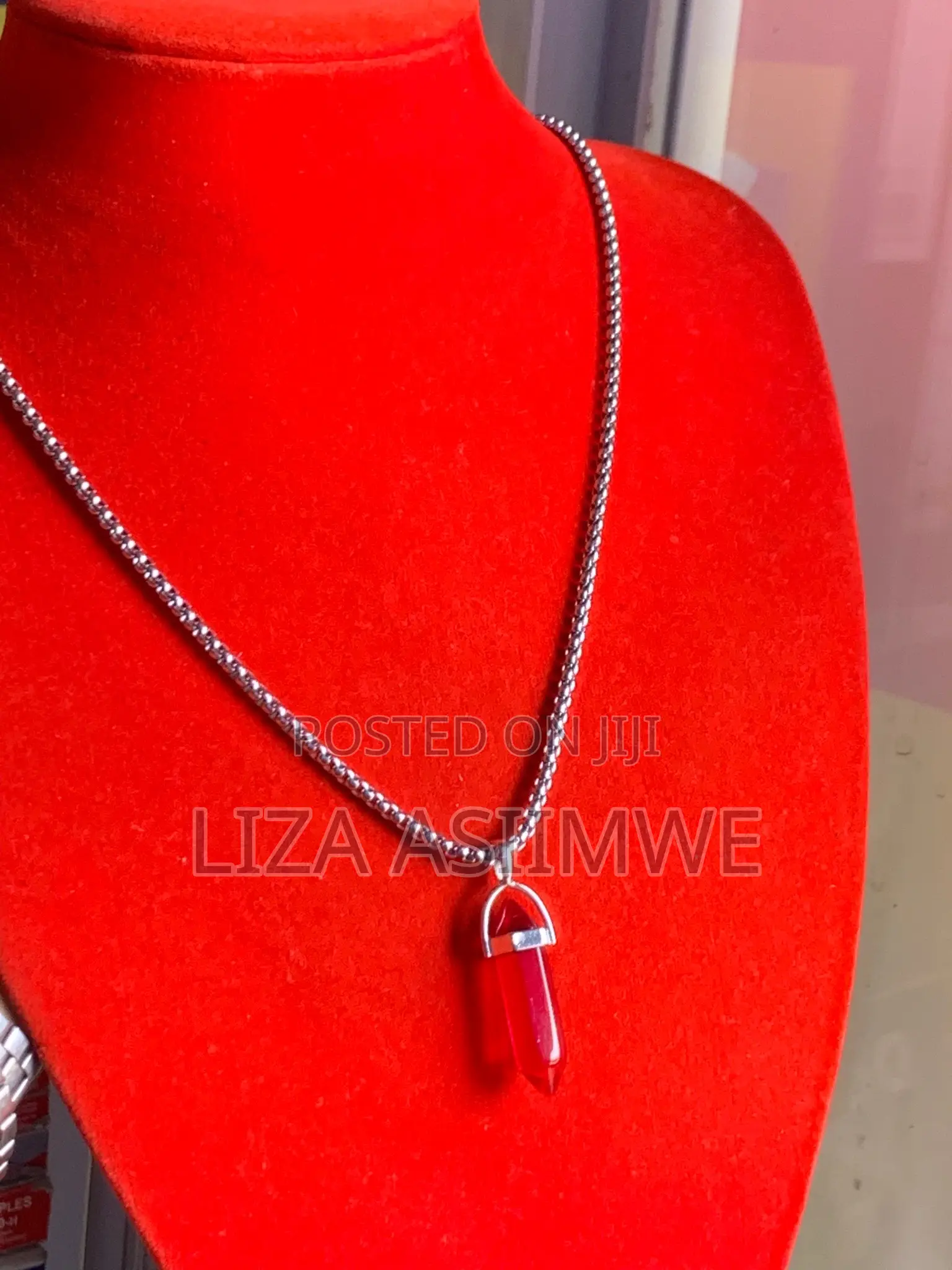 Red Crystal Chakra Necklace