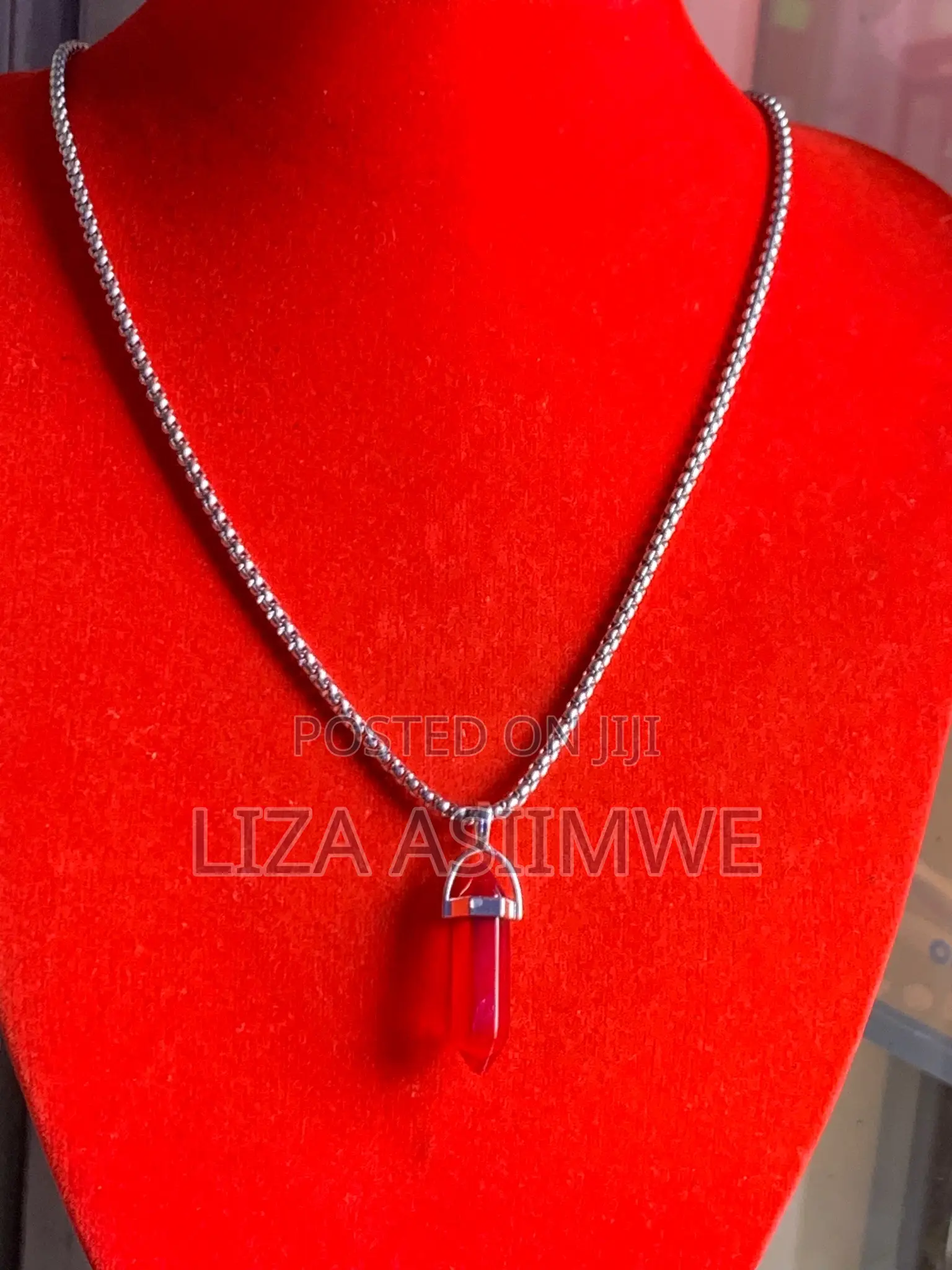 Red Crystal Chakra Necklace