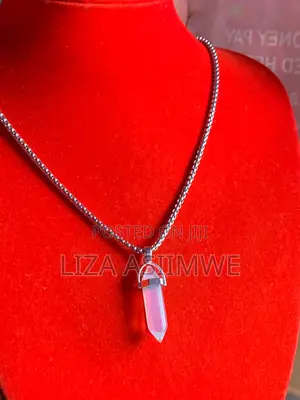 Opallite Hexagonal Pendant Necklace