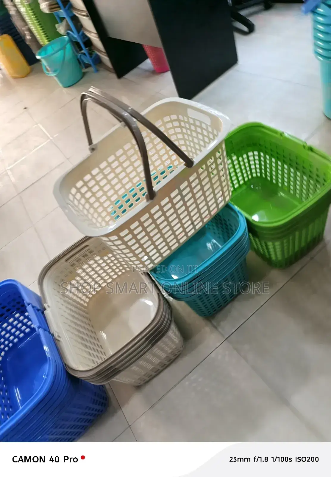 Shopping Supermarket Baskets Plastic Shopping Baskets