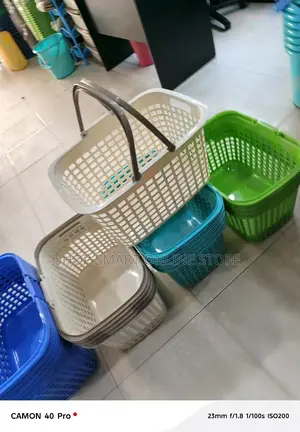 Shopping Supermarket Baskets Plastic Shopping Baskets