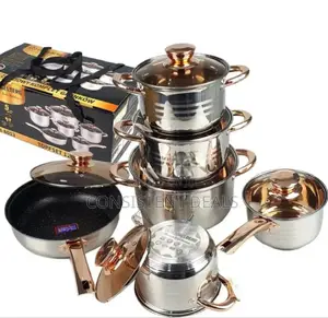 12pcs Stainless Steel Cookware Set