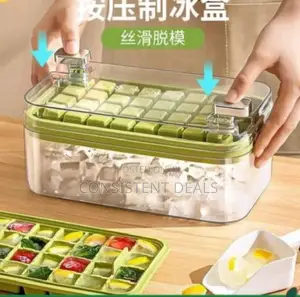 Ice Cube Tray With Lid and Bin