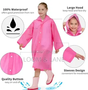 Kids Raincoat With Hood