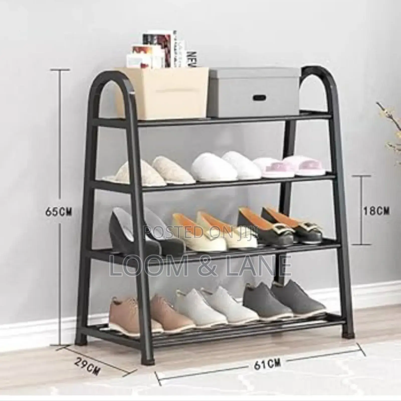 5 Tier U Shaped Shoe Rack