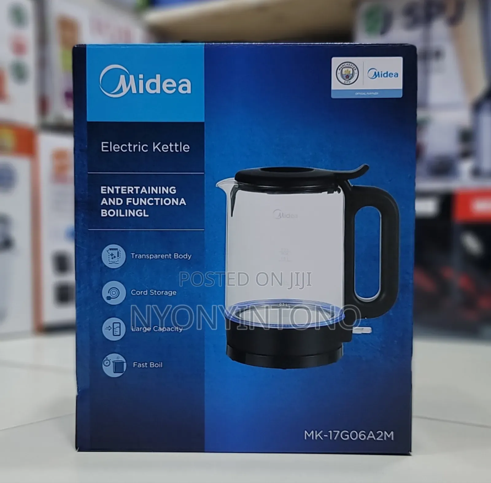 Midea Automatic Electric Cordless Glass Kettle