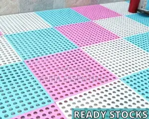 Generic 6pcs Anti-Slip Splicing PVC Bathroom Mats