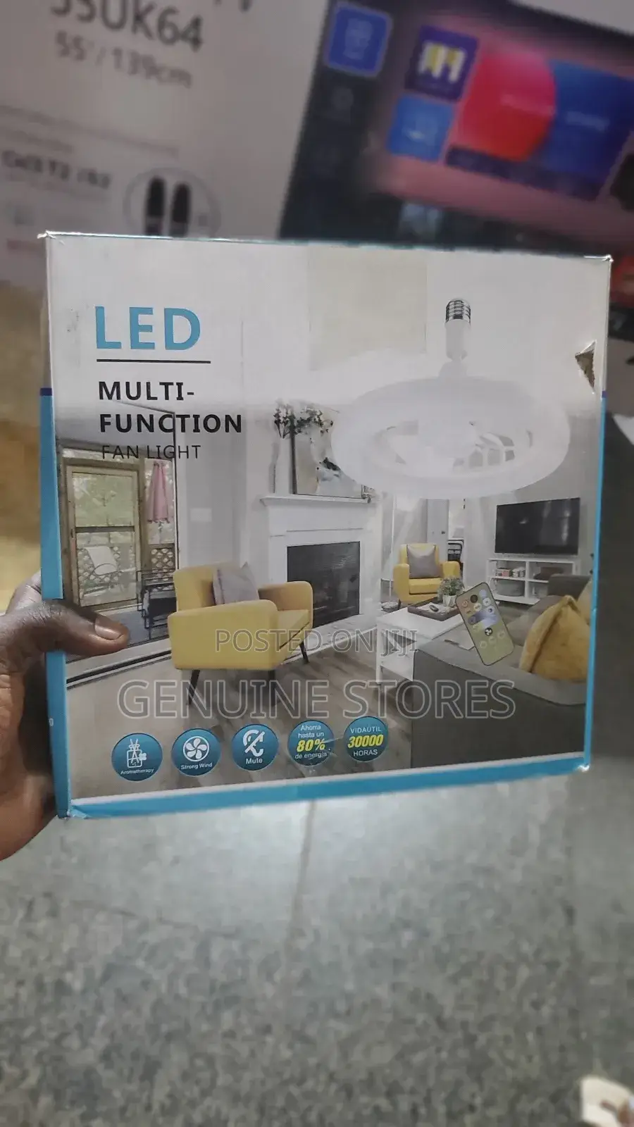 Led Multifunction Bulb Fan With Both a Fan and Bulb.
