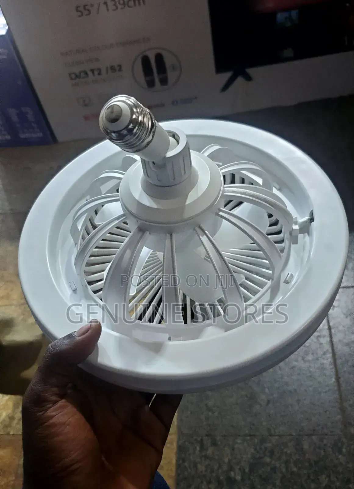 Led Multifunction Bulb Fan With Both a Fan and Bulb.