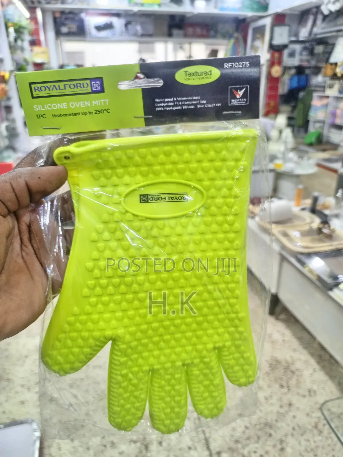 1pair Royalford Rf10275 Silicone Oven Mitt.